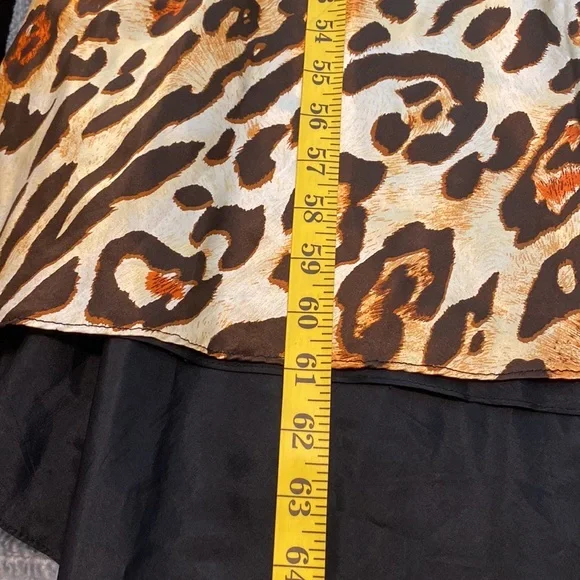 Sherri Hill silk animal print gown 4 - Picture 10 of 11